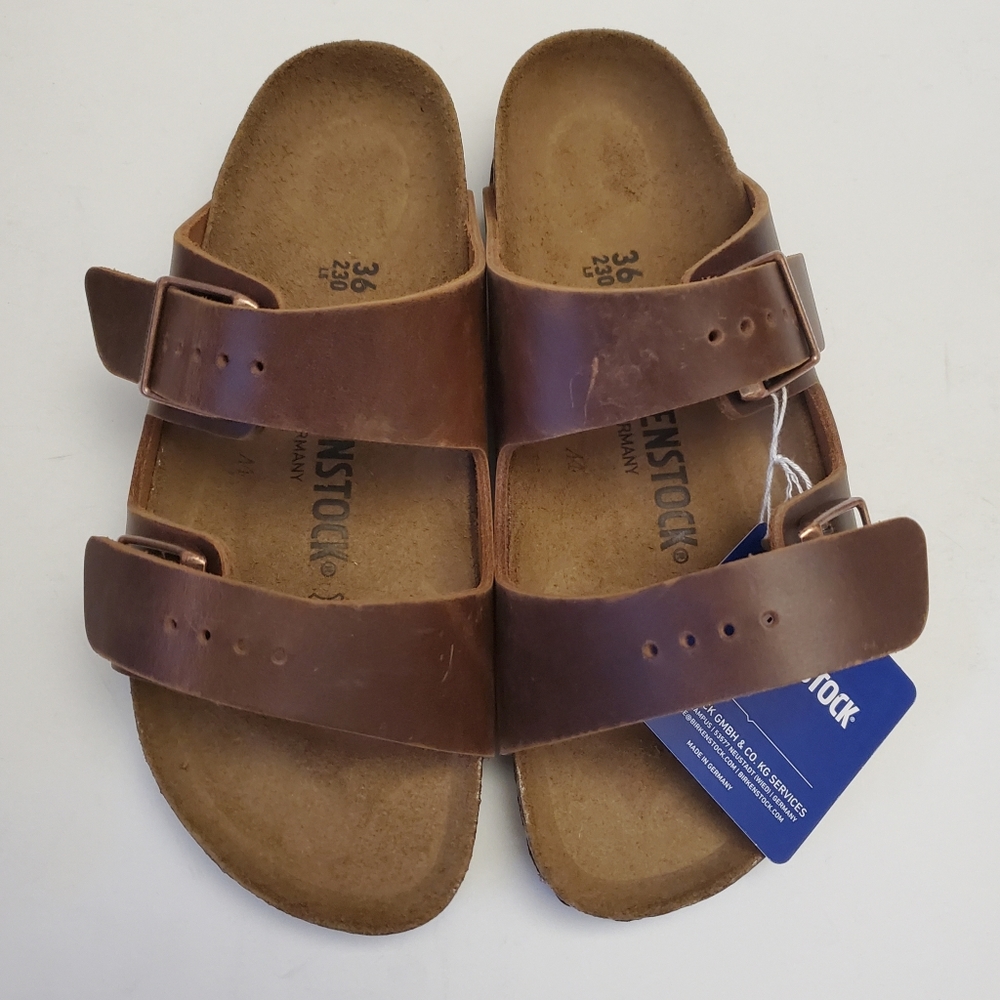 Birkenstock Arizona Antique Brown Leather